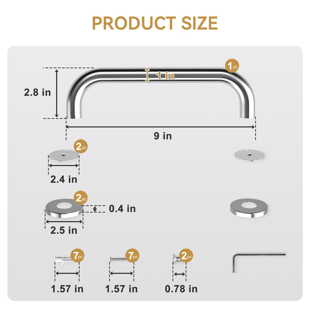 AmazerBath kit de instalación con broca 6mm y tornillería incluida
