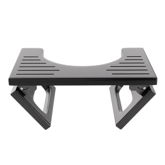 AmazerBath vista frontal del taburete de bambú plegable, soporte estable