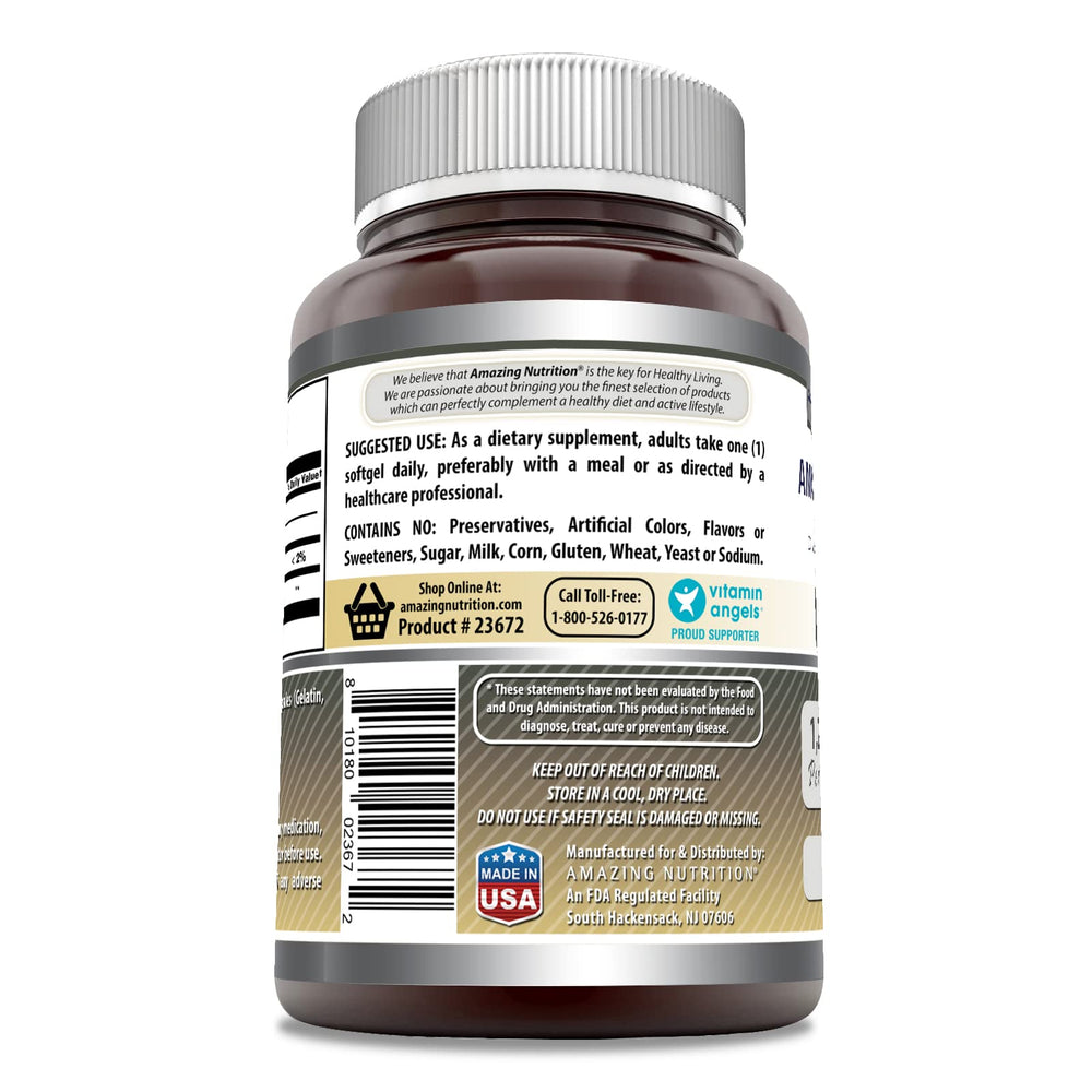 Amazing Nutrition close-up de cápsulas blanda color natural, textura uniforme