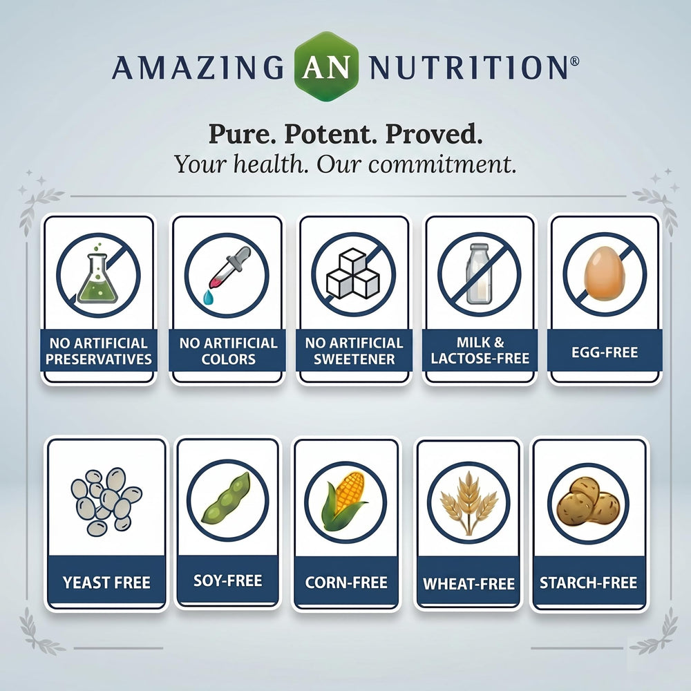 Amazing Nutrition etiqueta nutricional mostrando cantidades por porción