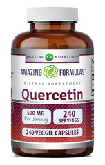 Amazing Nutrition botella frontal mostrando 240 cápsulas y sello sin gluten