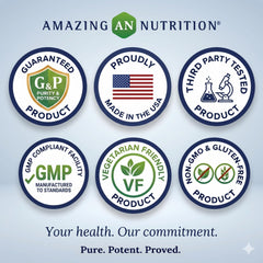 Amazing Nutrition polvo de quercetina en textura, muestra pureza