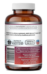 Amazing Nutrition botella abierta con cápsulas visibles, conveniencia