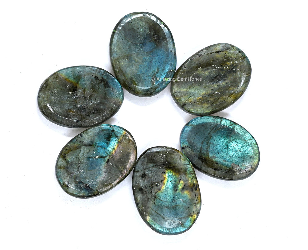 Amazing Gemstone etiqueta de piedra labradorita identificación clara
