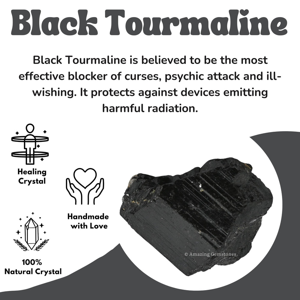 Amazing Gemstone turmalina en escritorio reduce distracción electromagnética