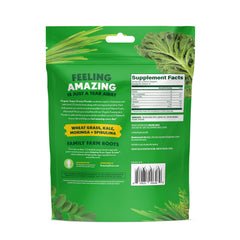 Amazing Grass comparación de tamaño con cucharita para dosificación precisa
