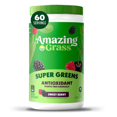 Amazing Grass envase frontal mostrando el diseño y facilidad de uso