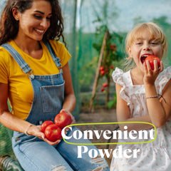 Amazing Grass disposición de frutas y verduras usadas para la fórmula