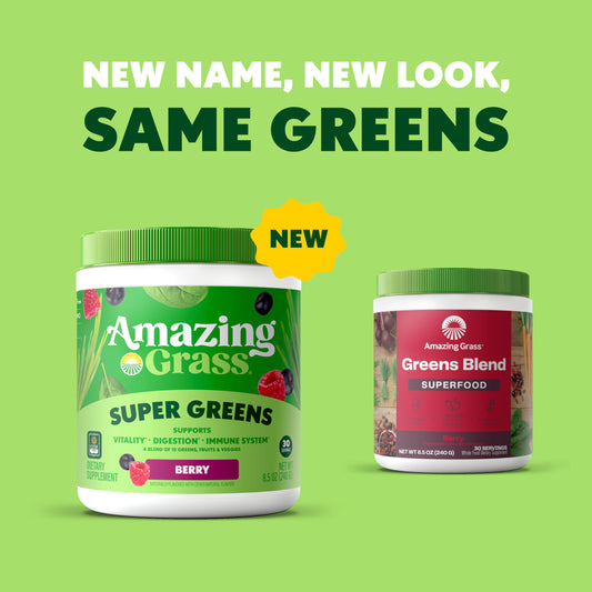 Amazing Grass polvo berry textura fina para mezclas sin grumos