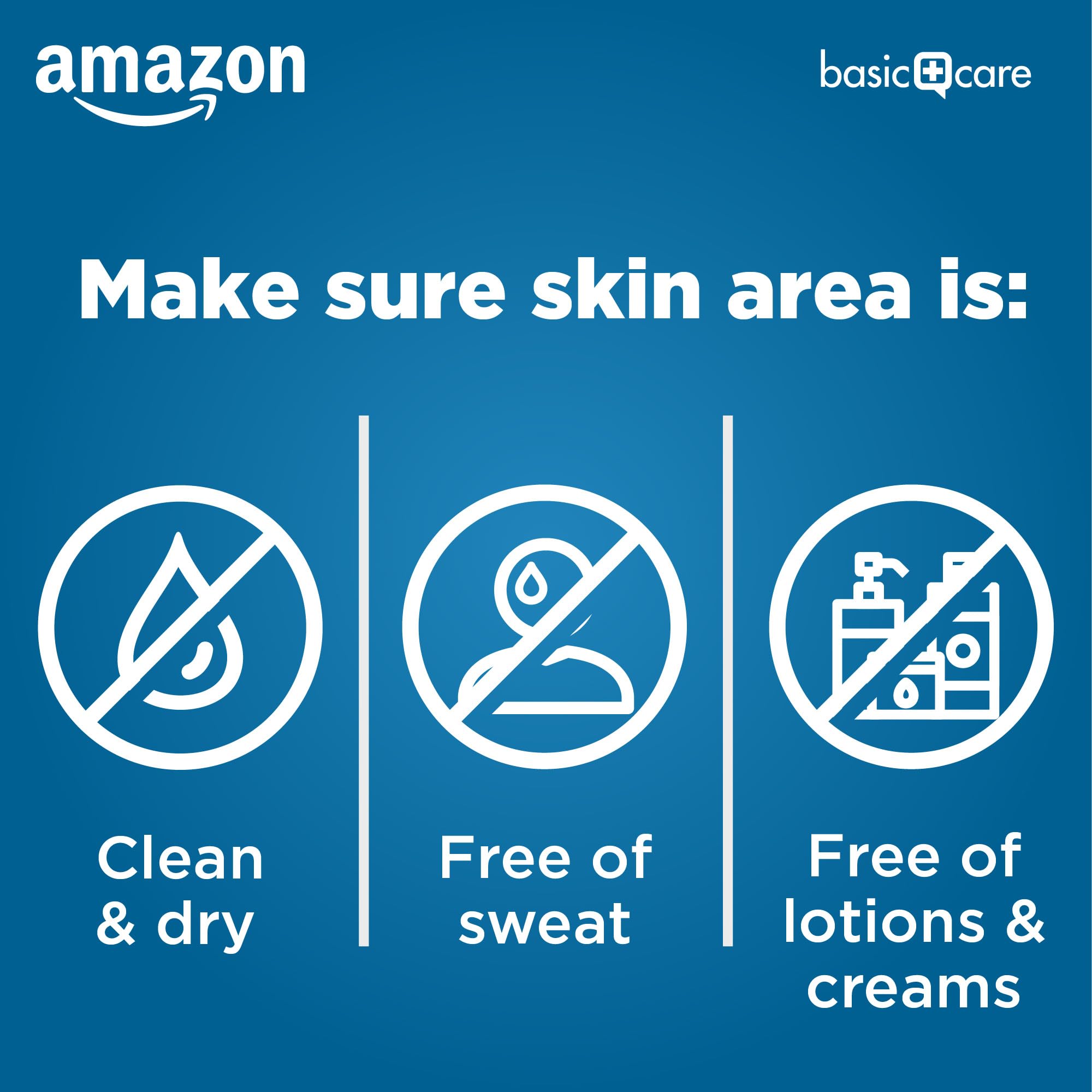 Amazon Basic Care primer plano de almohadilla no adhesiva comodidad al cambiar