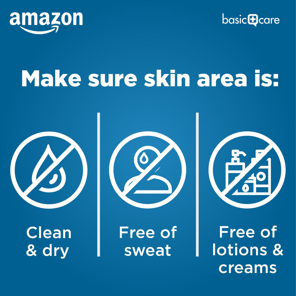 Amazon Basic Care primer plano de almohadilla no adhesiva comodidad al cambiar