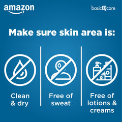 Amazon Basic Care primer plano de almohadilla no adhesiva comodidad al cambiar