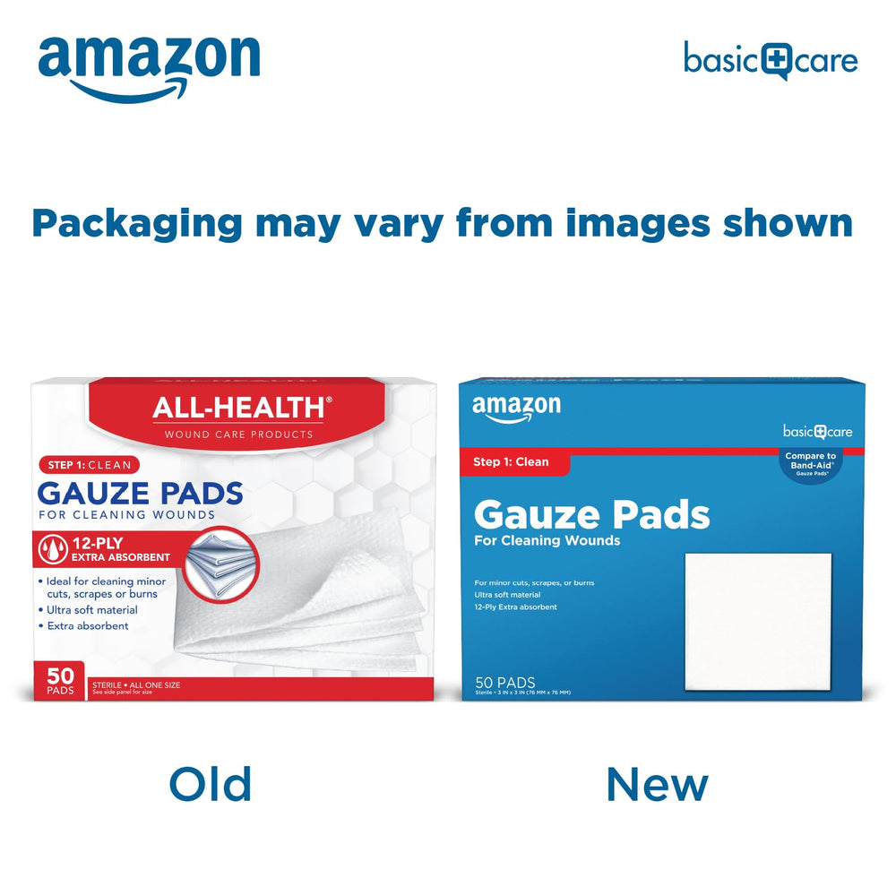 Amazon Basic Care close-up de 12 capas que ilustra absorción alta y resistencia en curas