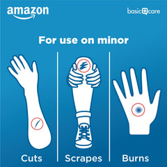 Amazon Basic Care textura de la gasa mostrando material ultra suave para piel sensible