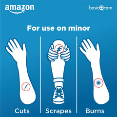 Amazon Basic Care vendaje aplicado en rodilla movimiento cómodo y sellado