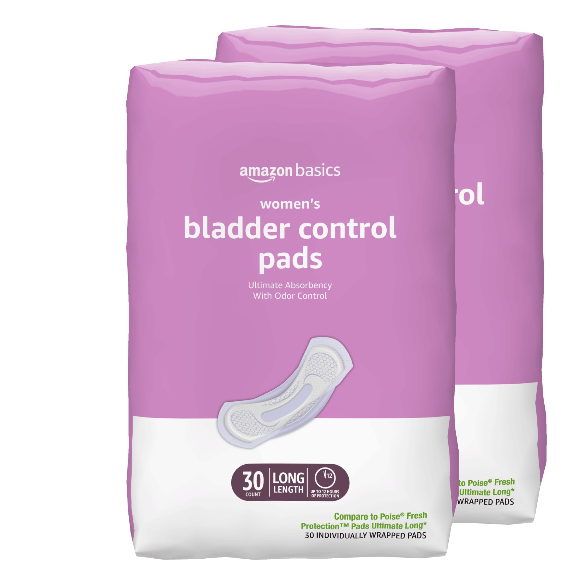 Amazon Basics empaque frontal mostrando 60 unidades y beneficios