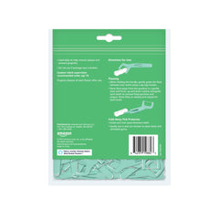 Amazon Basics detalle del hilo dental resistente que evita el deshilachado