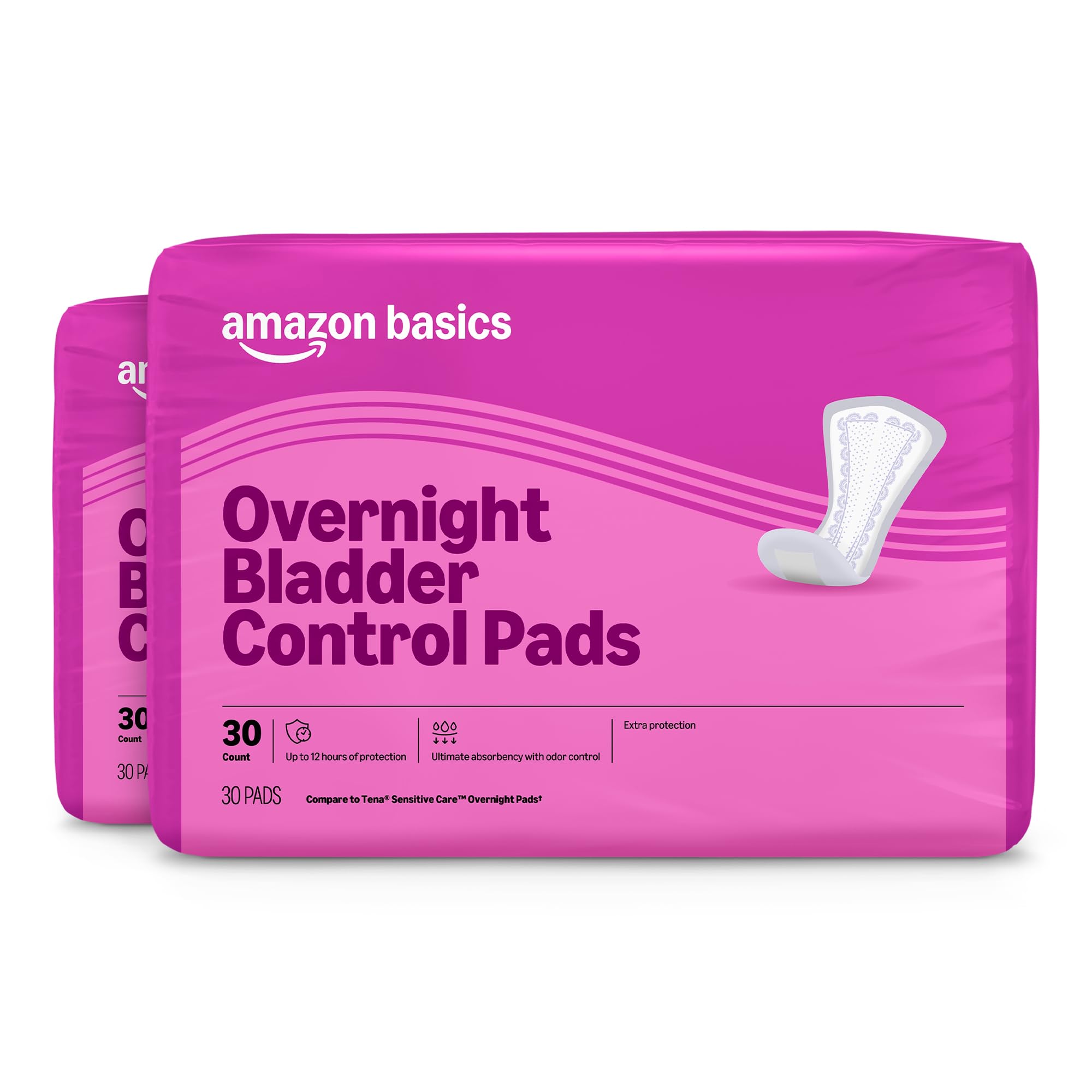 Amazon Basics empaque frontal que muestra cantidad y protección