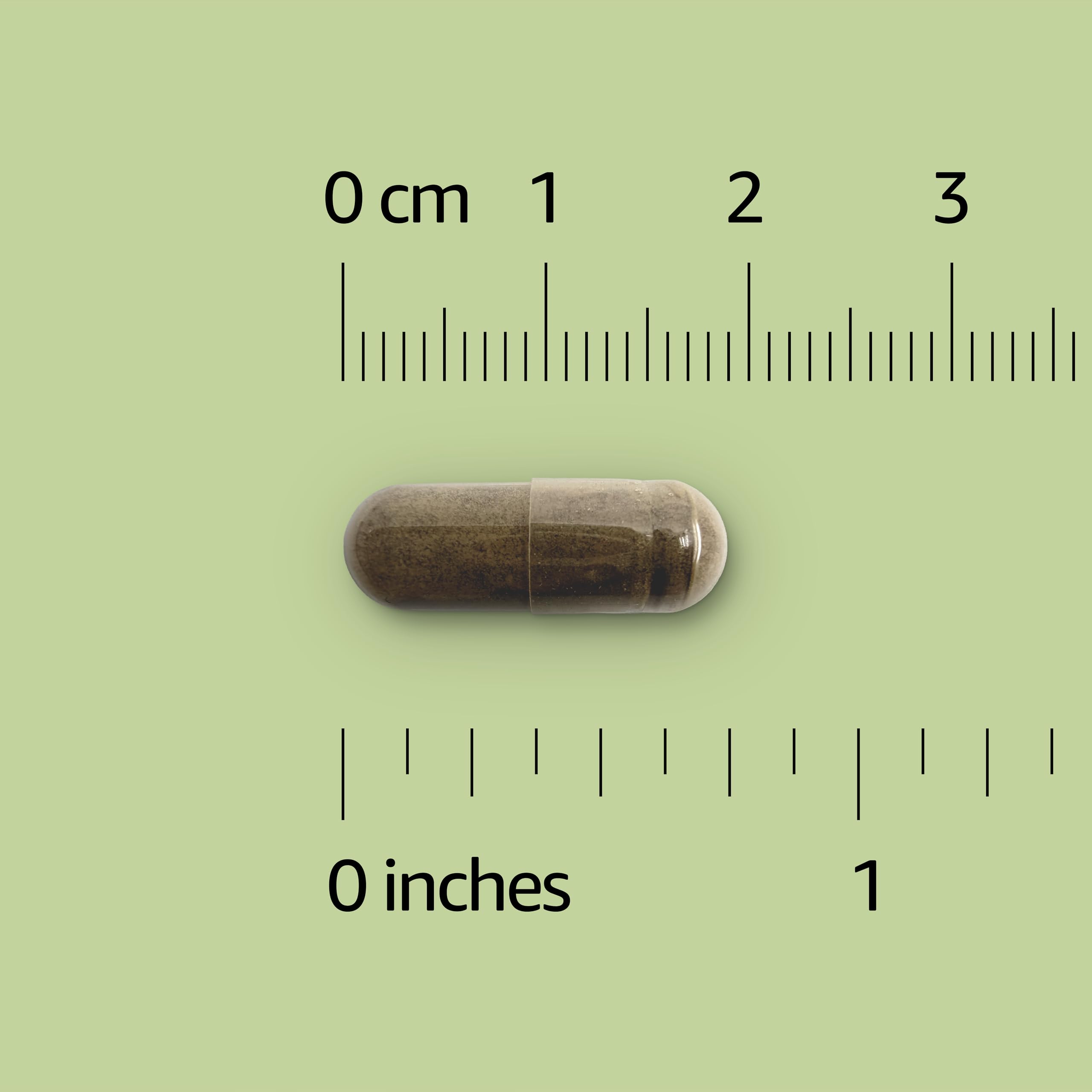 Amazon Basics primer plano de cápsula de Ginkgo Biloba, textura clara y dosificación uniforme