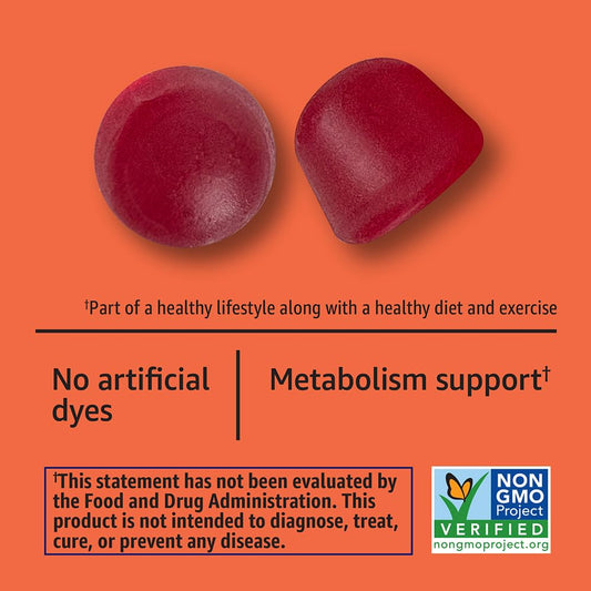 Amazon Basics primer plano de textura de la gomita para masticar con sabor