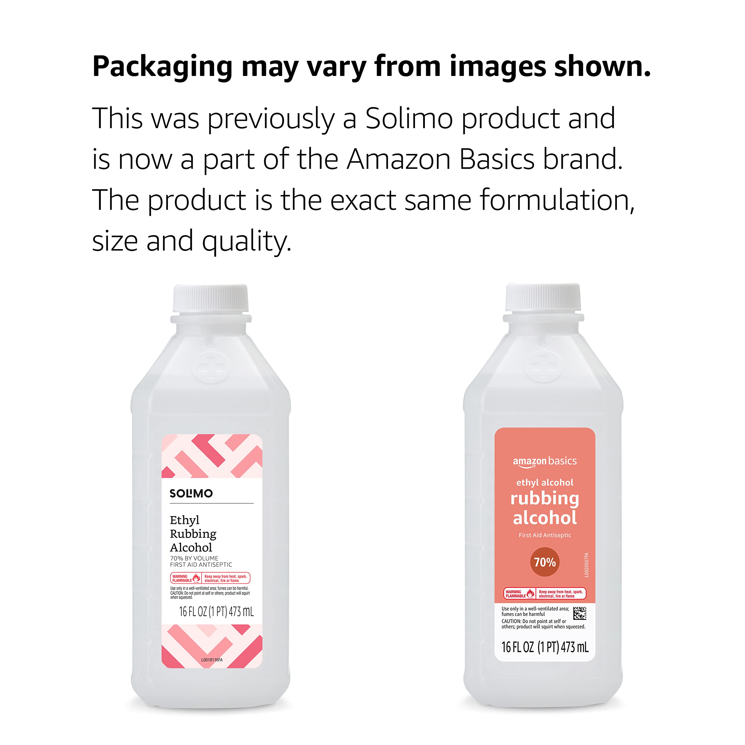 Amazon Basics vertido sobre gasa para limpieza rápida y control preciso