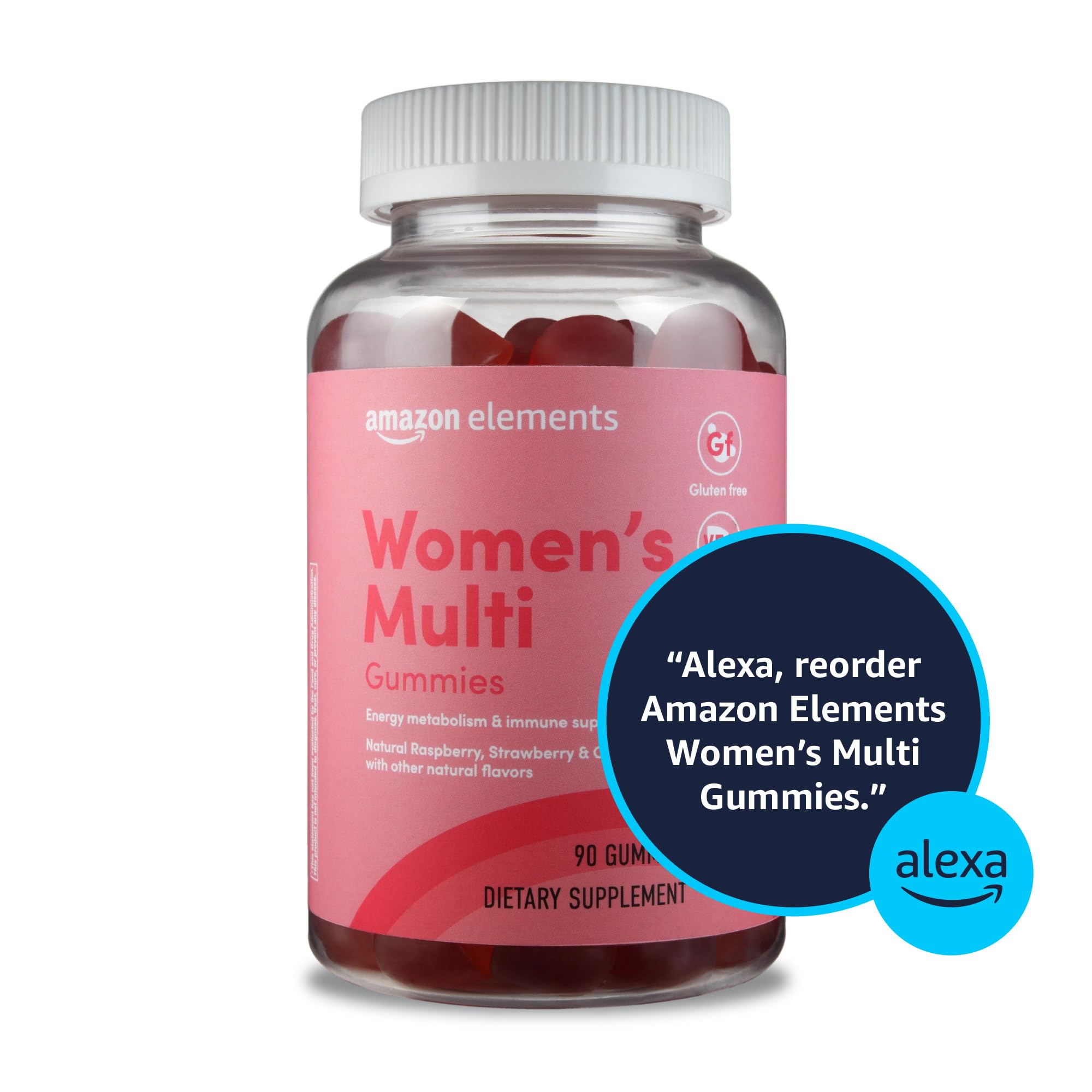 Amazon Elements etiqueta nutricional mostrando ingredientes y certificación
