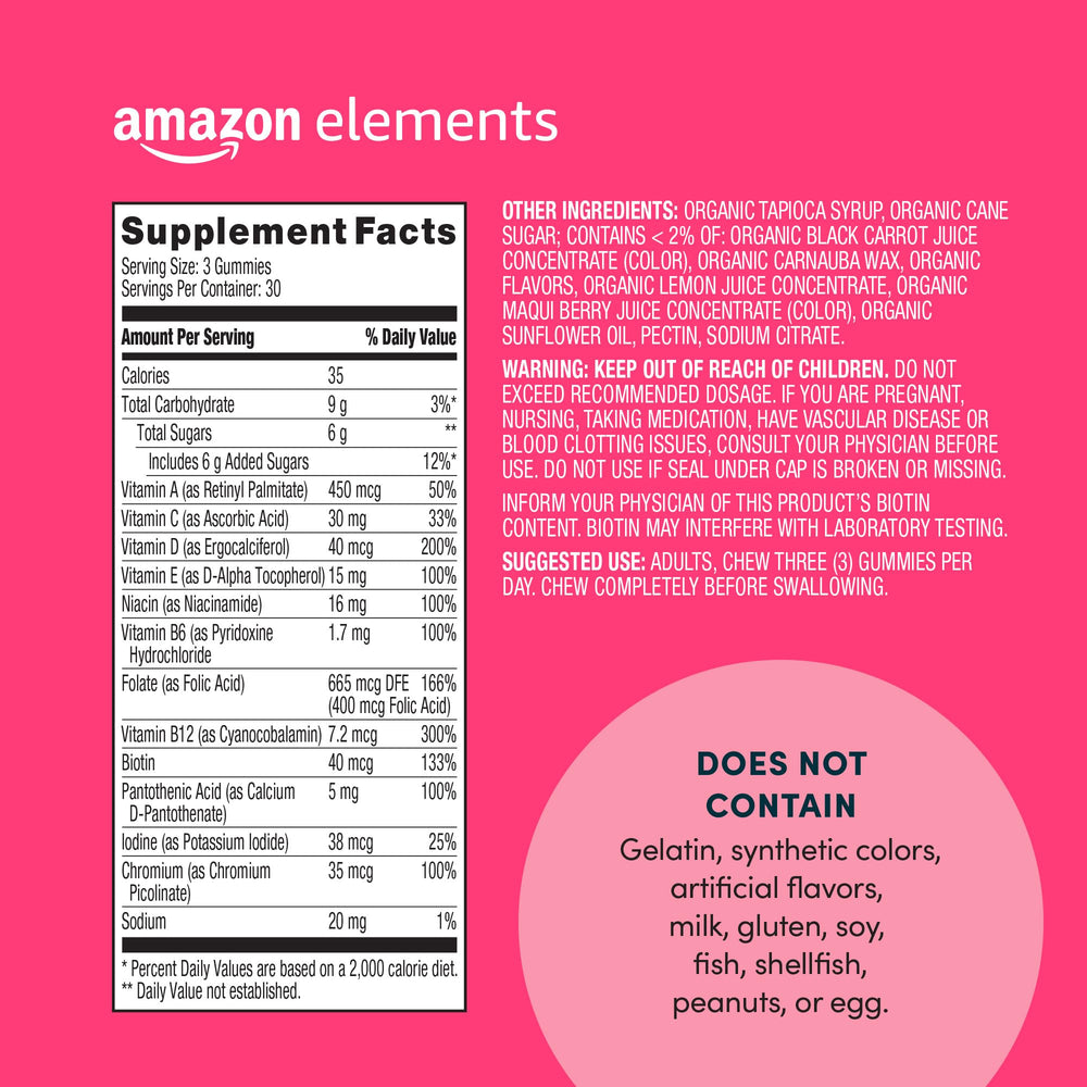 Amazon Elements textura de gomita pectínica mostrando suavidad y sabor