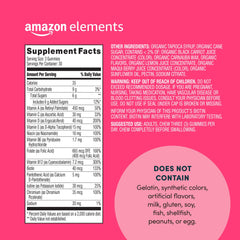 Amazon Elements textura de gomita pectínica mostrando suavidad y sabor