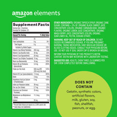 Amazon Elements primer plano de textura de la gomita mostrando pectina y apariencia natural