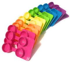 Amcon Labs estuche frontal colorido con pozo extra profundo y transporte seguro