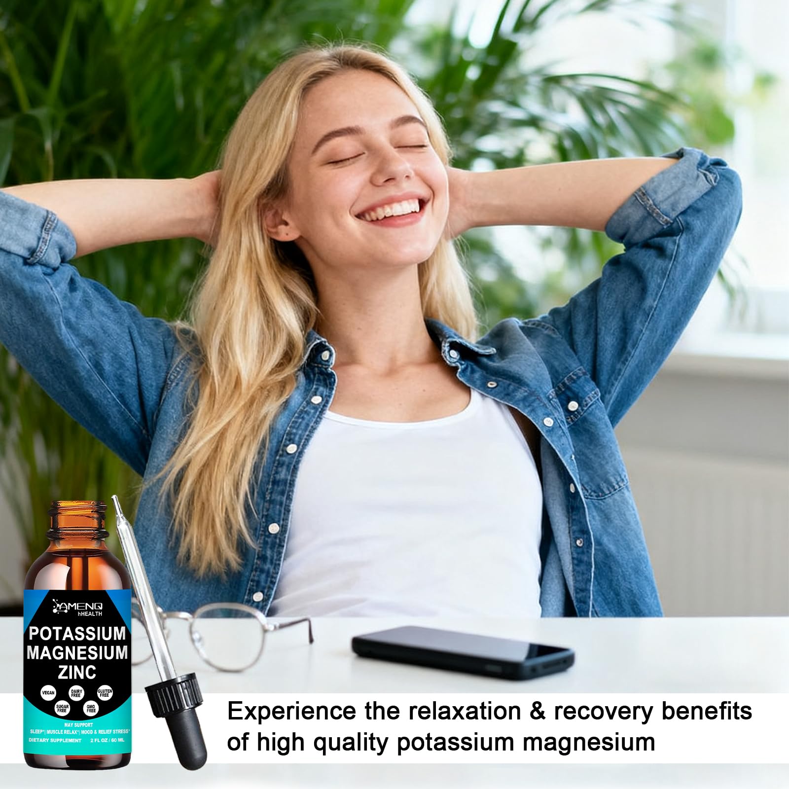 AMENQ hHEALTH mezclado en vaso de agua para reponer electrolitos post ejercicio