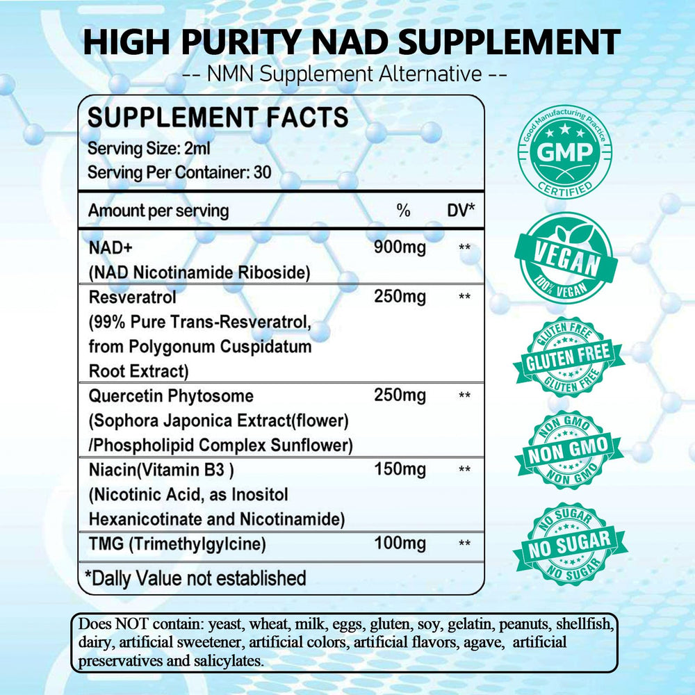 AMENQ hHEALTH detalle de la etiqueta con lista de ingredientes y beneficios