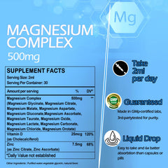 AMENQ hHEALTH etiqueta con lista de 12 formas de magnesio y pureza