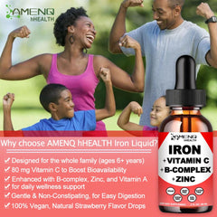 AMENQ hHEALTH persona usando gotas en viaje comodidad portátil