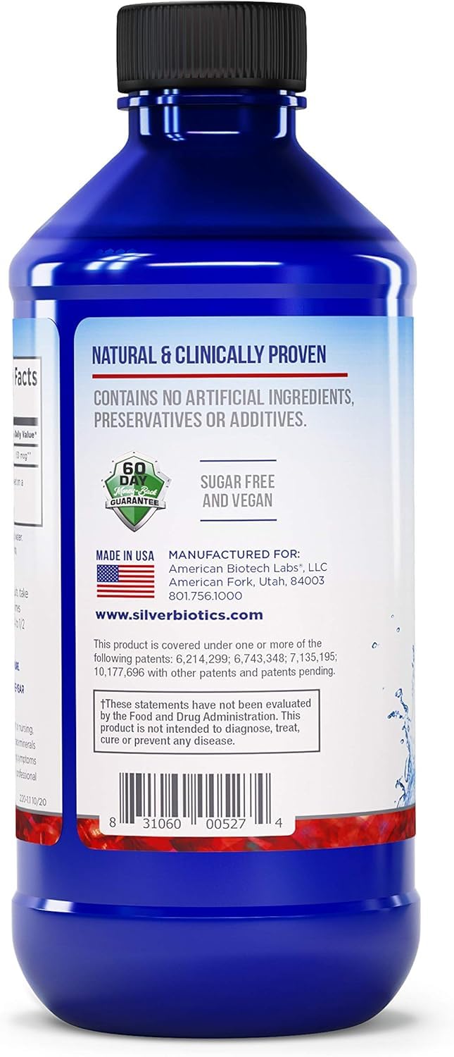 American Biotech Labs gotero dosificando solución para un uso diario práctico