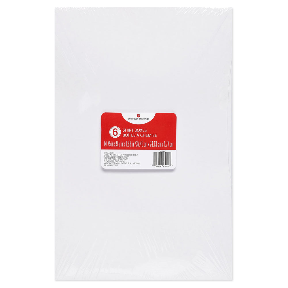 American Greetings cajas plegadas en paquete plano, ahorro de espacio