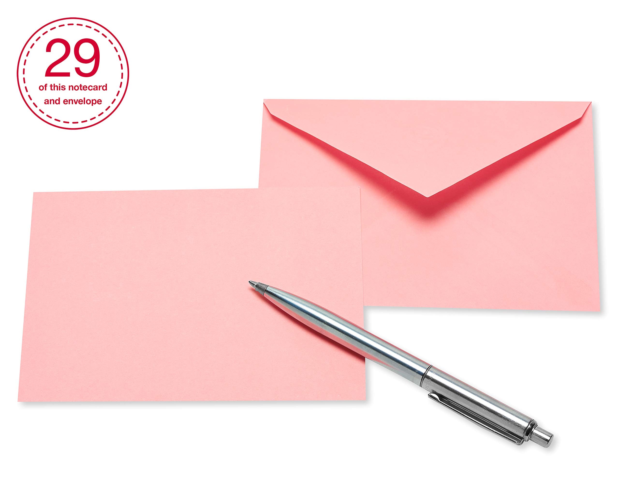 American Greetings tarjeta en mano mostrando tamaño real y manejo cómodo