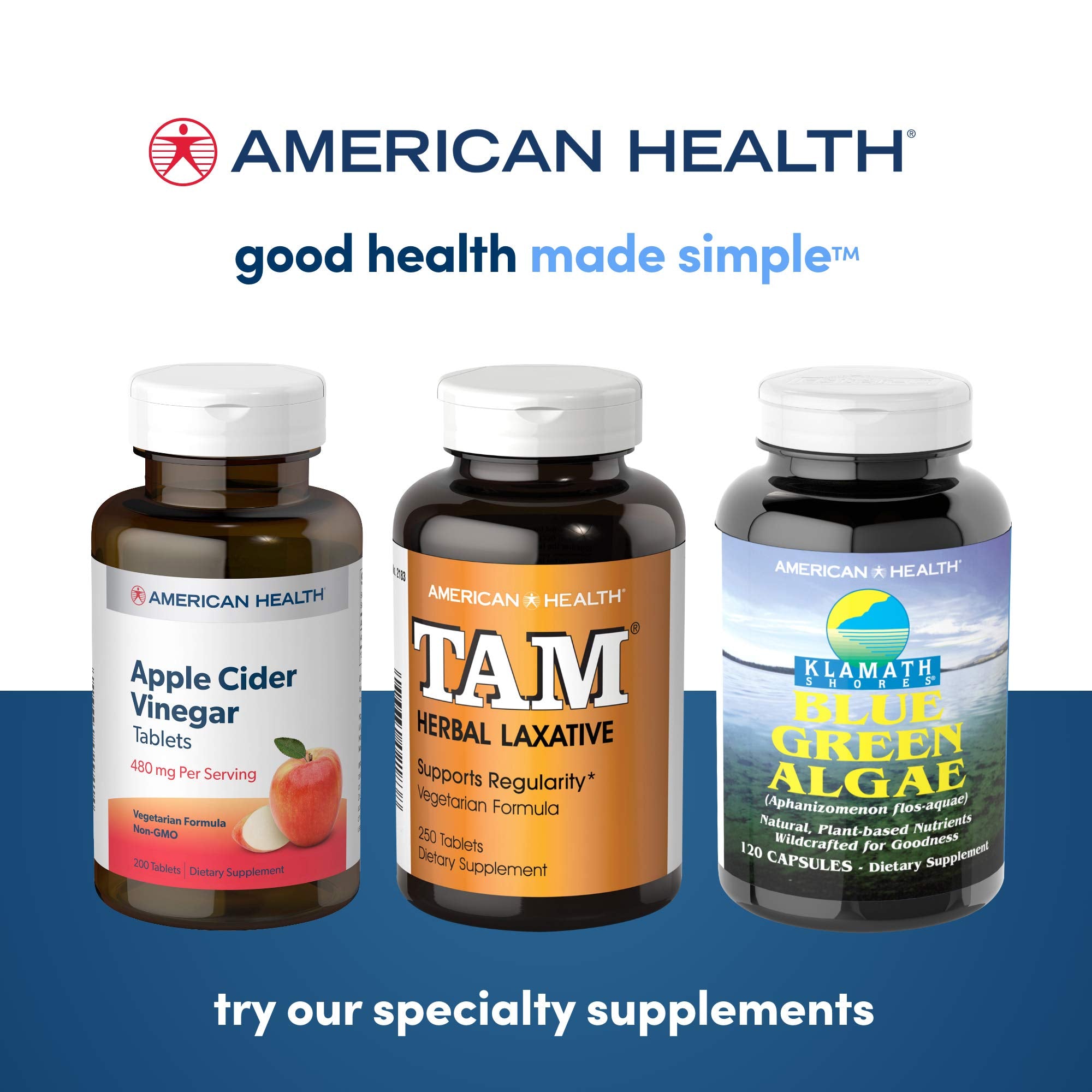 American Health etiqueta con ingredientes destacando recolección ética