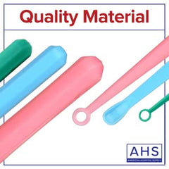 AMERICAN HOSPITAL SUPPLY caja abierta mostrando varias curetas desechables
