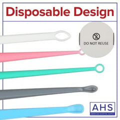 AMERICAN HOSPITAL SUPPLY mano sosteniendo cureta demostrando técnica segura