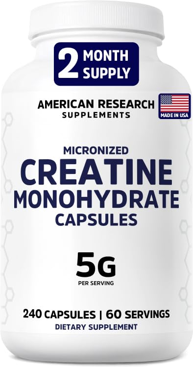American Research Supplements envase frontal mostrando etiquetas y beneficios