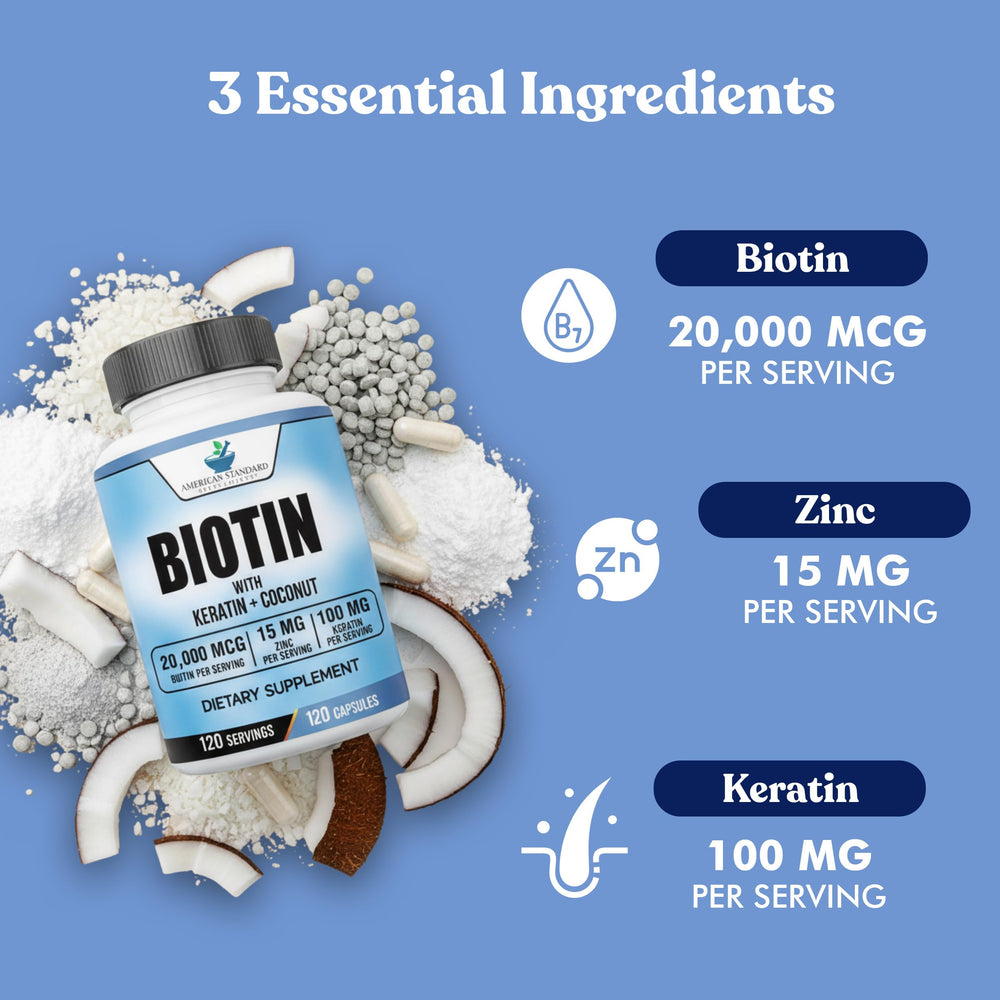 American Standard Supplements polvo de coco en primer plano como ingrediente