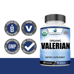 American Standard Supplements etiqueta con sello orgánico y Claims de calidad