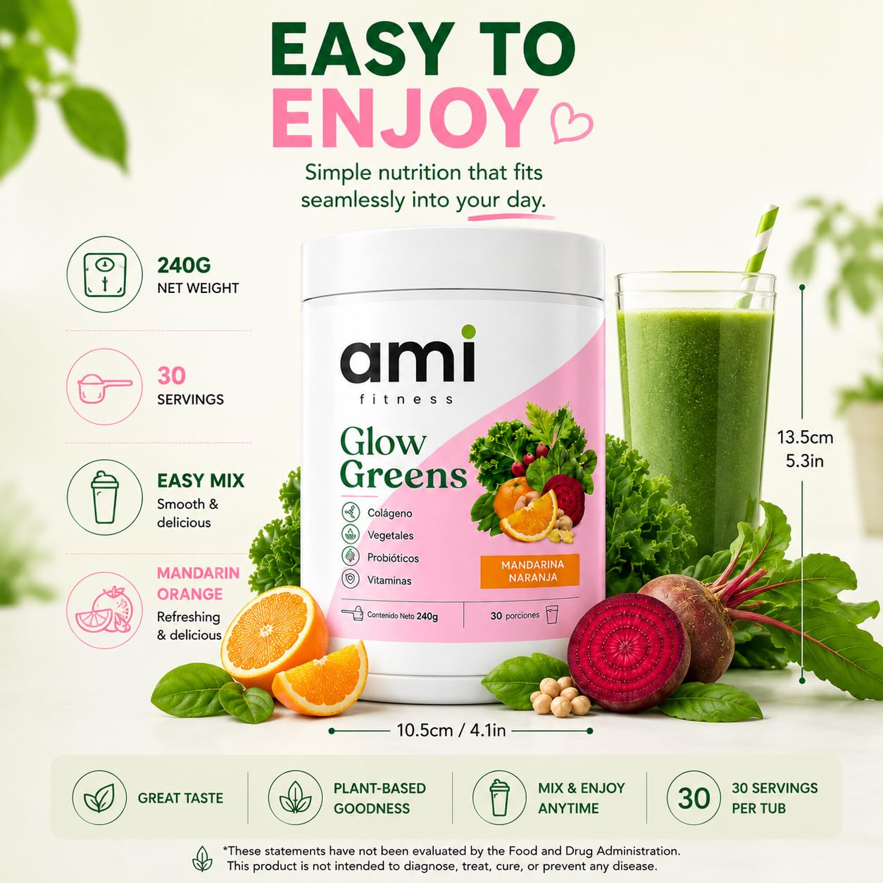 ami fitness etiqueta nutricional y lista de ingredientes para transparencia