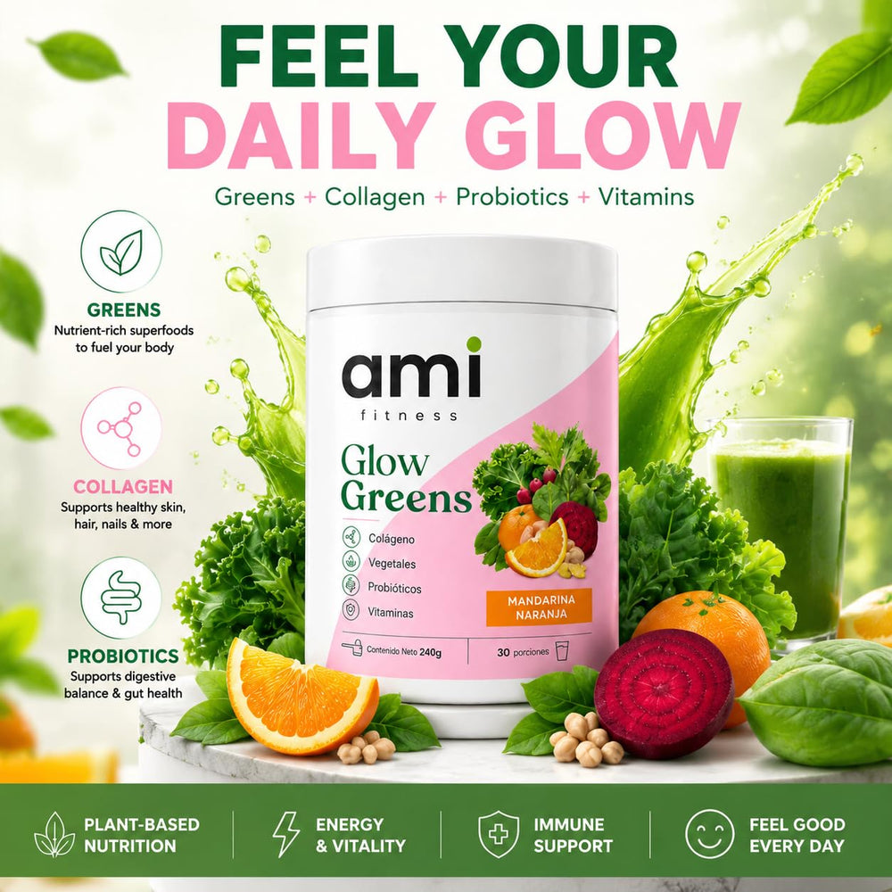 ami fitness polvo en primer plano mostrando textura fina y fácil disolución