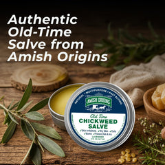Amish Origins etiqueta con ingredientes naturales para transparencia