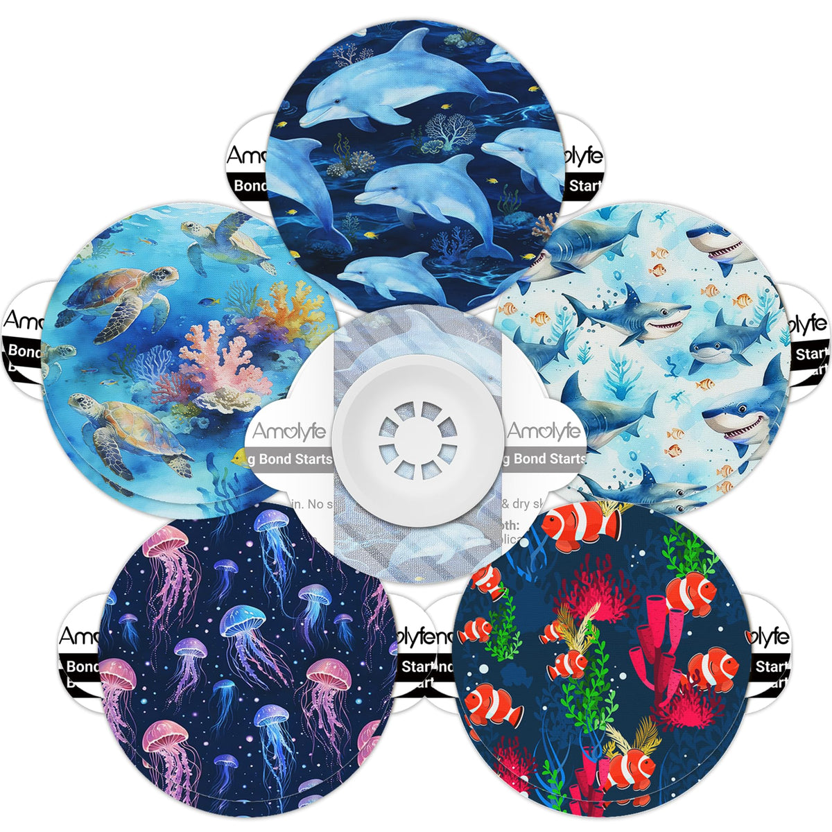 Amolyfe empaque frontal Shark mostrando pack de 10 y protección confiable