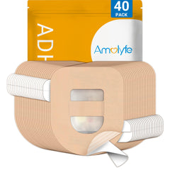 Amolyfe Omnipod 5 empaque frontal mostrando 40 parches, comodidad y protección