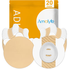 Amolyfe parche frontal empaquetado mostrando protección discreta del sensor
