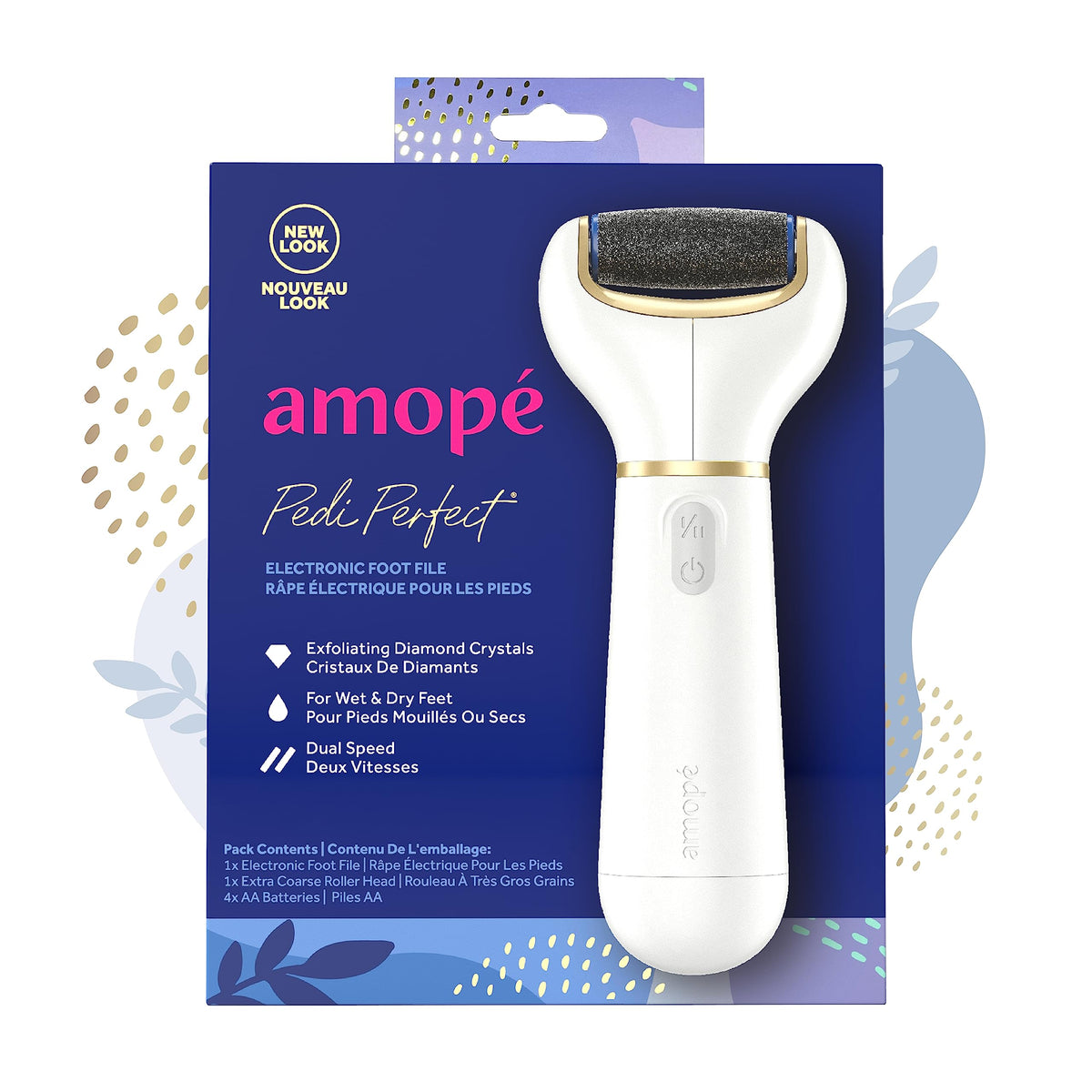 Amope lima eléctrica frontal mostrando diseño y facilidad de uso